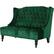 Left. Noble House - Prescott Tufted Wingback Loveseat - Emerald.