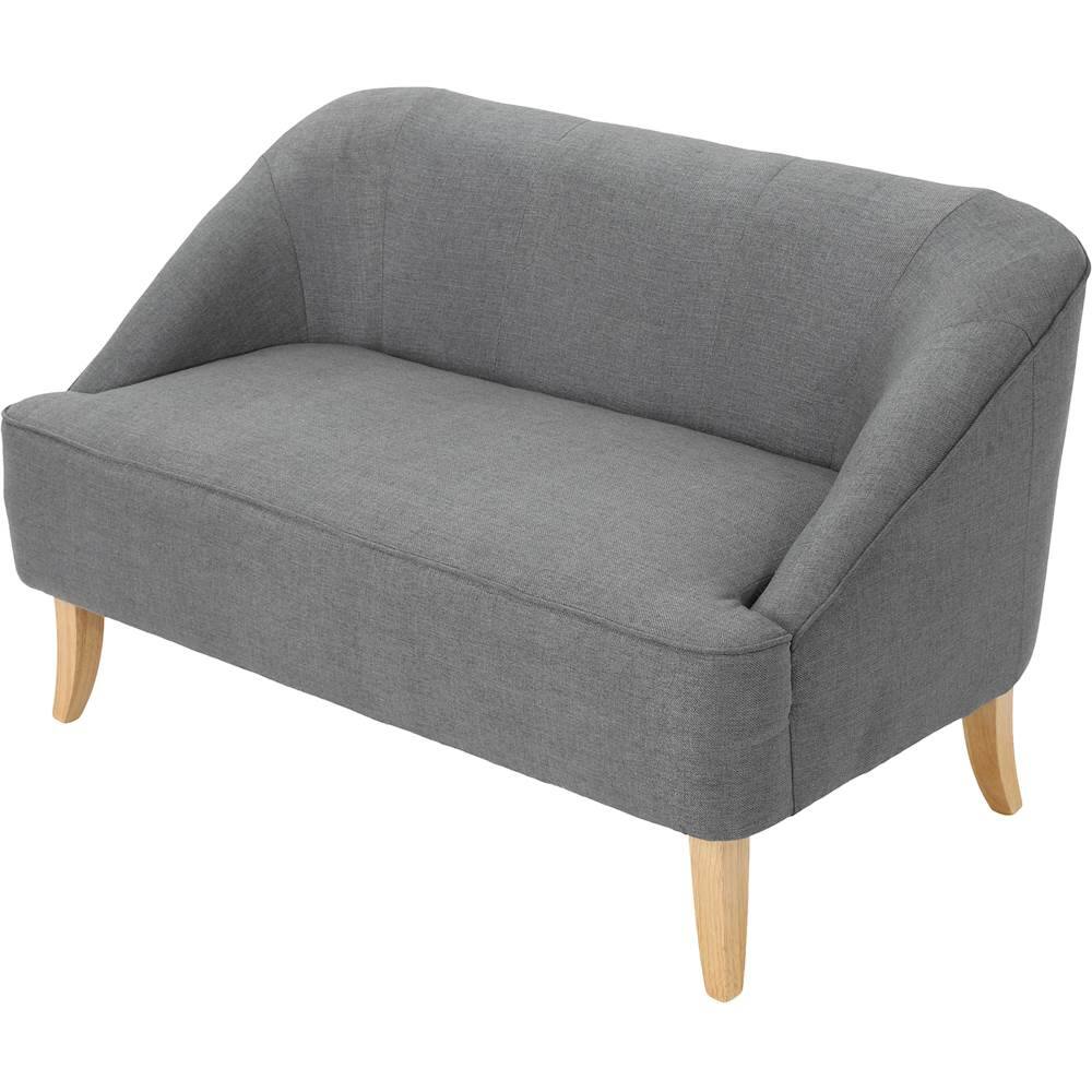 Left View: Noble House - Garland Loveseat - Dark Gray