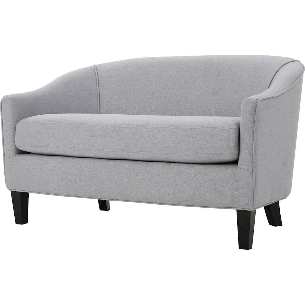 Left View: Noble House - Lauderdale Loveseat - Light Gray