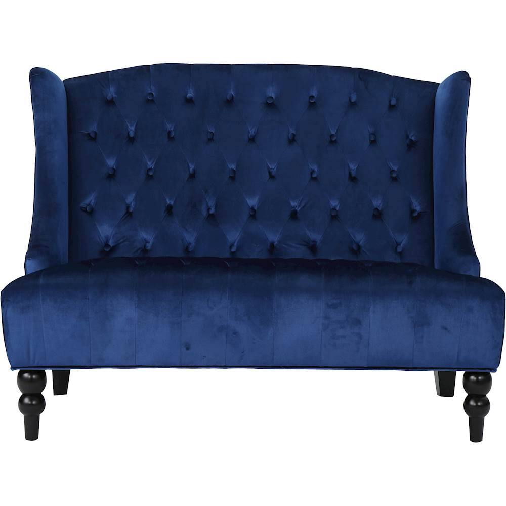 Front. Noble House - Holbrook Tufted Loveseat - Navy.