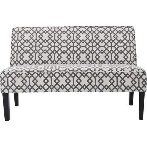 Noble House - Monticello Loveseat - Gray Geometric