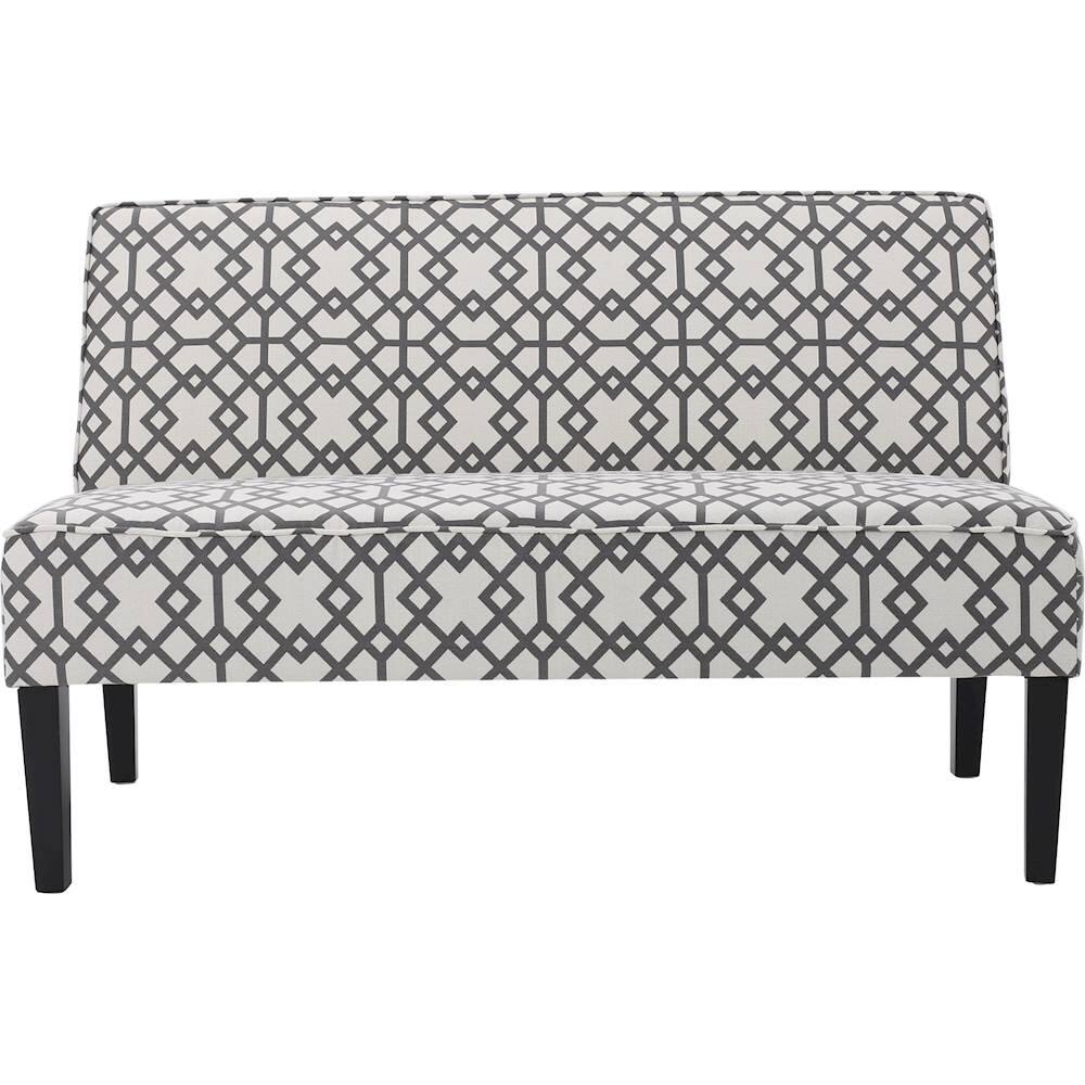 Best Buy Noble House Monticello Loveseat Gray Geometric 299747