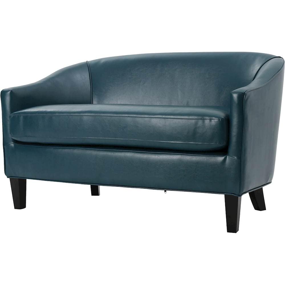 Left View: Noble House - Lauderdale Loveseat - Teal