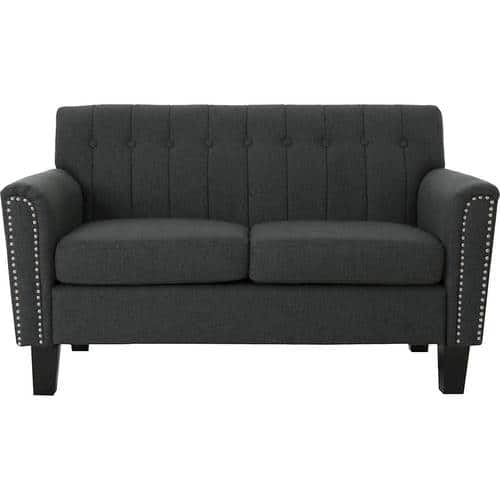 Noble House - Sheffield Loveseat - Dark Gray