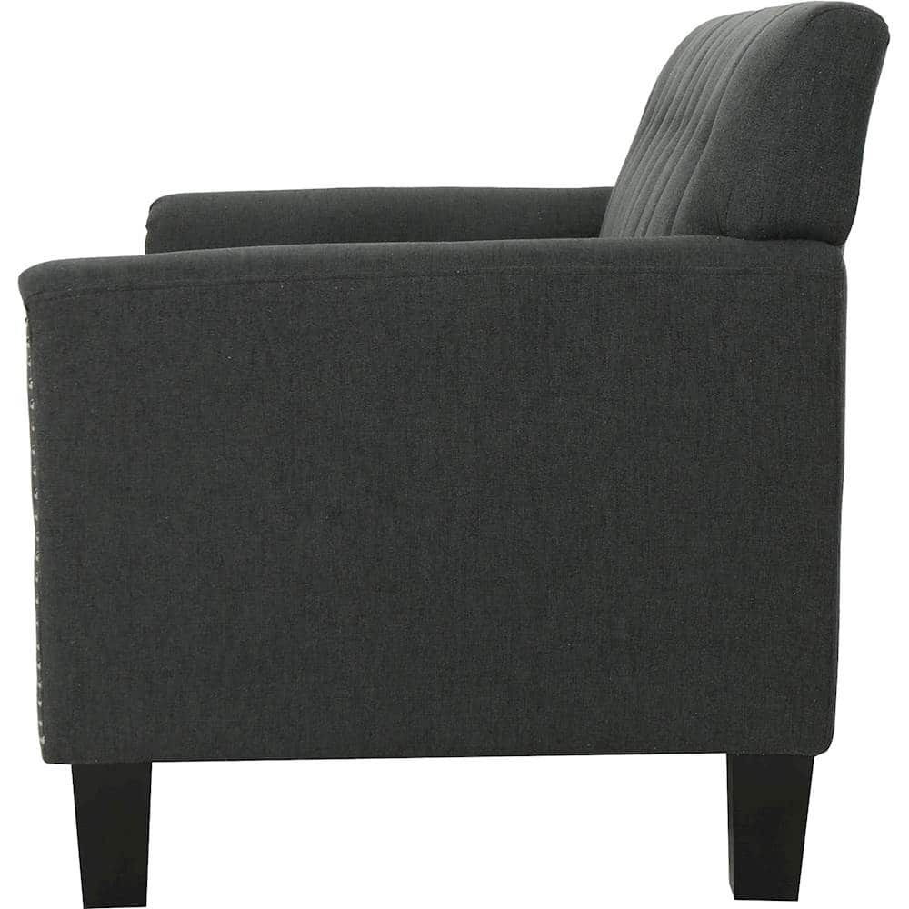 Best Buy: Noble House Sheffield Loveseat Dark Gray 303938