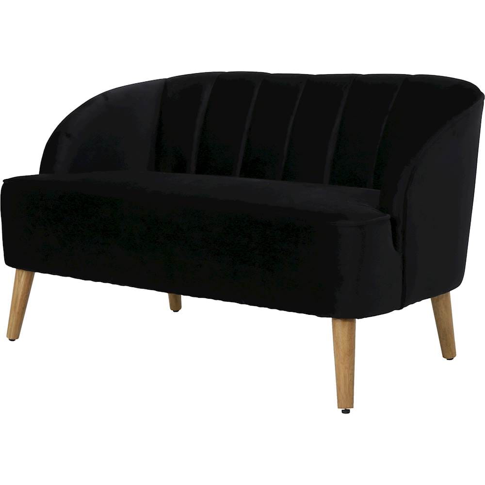 Left View: Noble House - Chandler Loveseat - Black