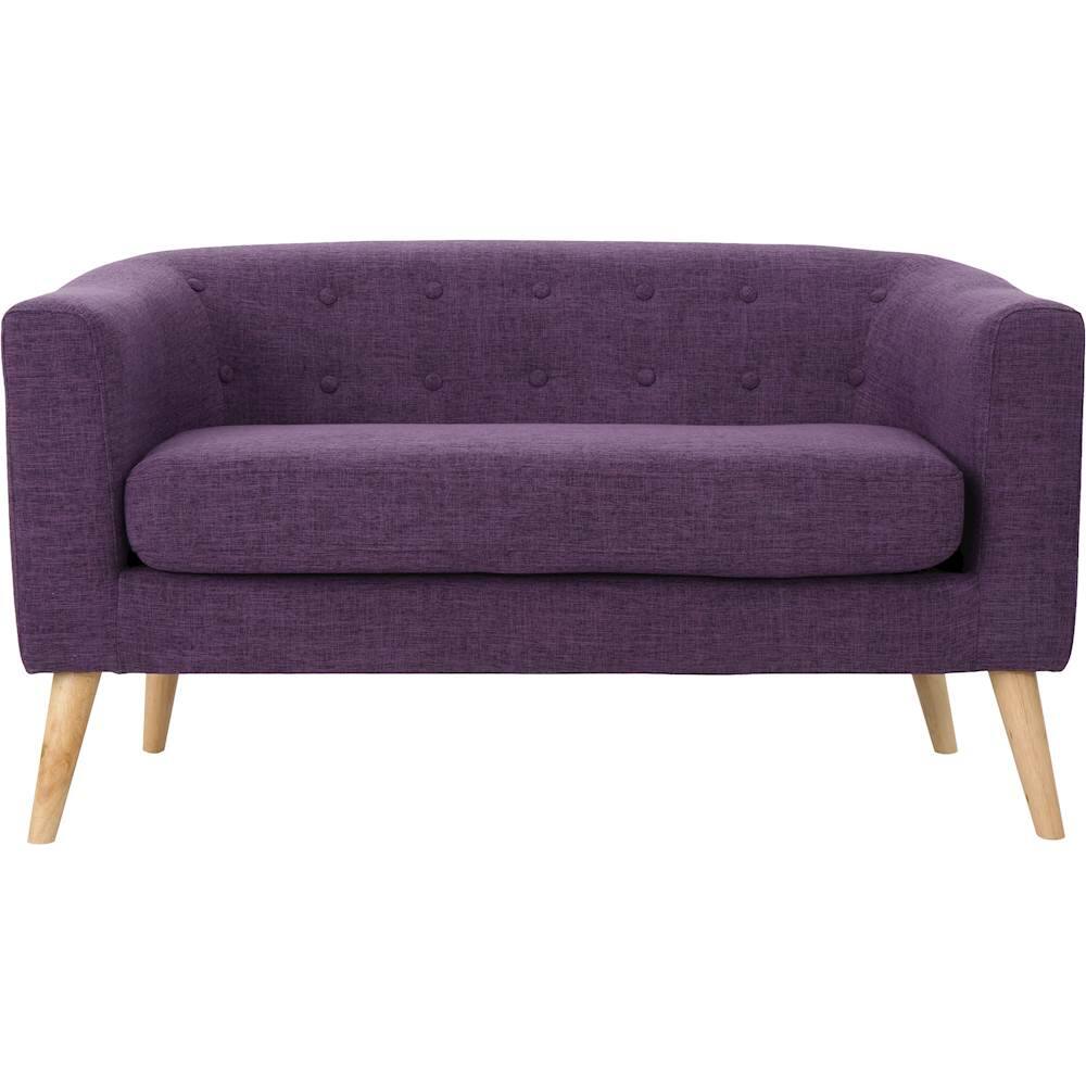 Best Buy Noble House Hickory Loveseat Muted Purple 301295