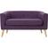 Front. Noble House - Hickory Loveseat - Muted Purple.