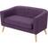 Left. Noble House - Hickory Loveseat - Muted Purple.