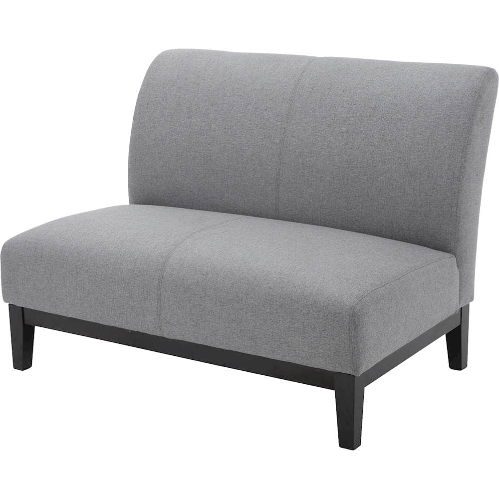 Left View: Noble House - Beaumont Slipper Loveseat - Gray