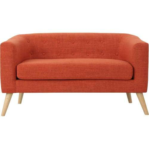 Noble House - Hickory Loveseat - Muted Orange