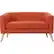 Front. Noble House - Hickory Loveseat - Muted Orange.