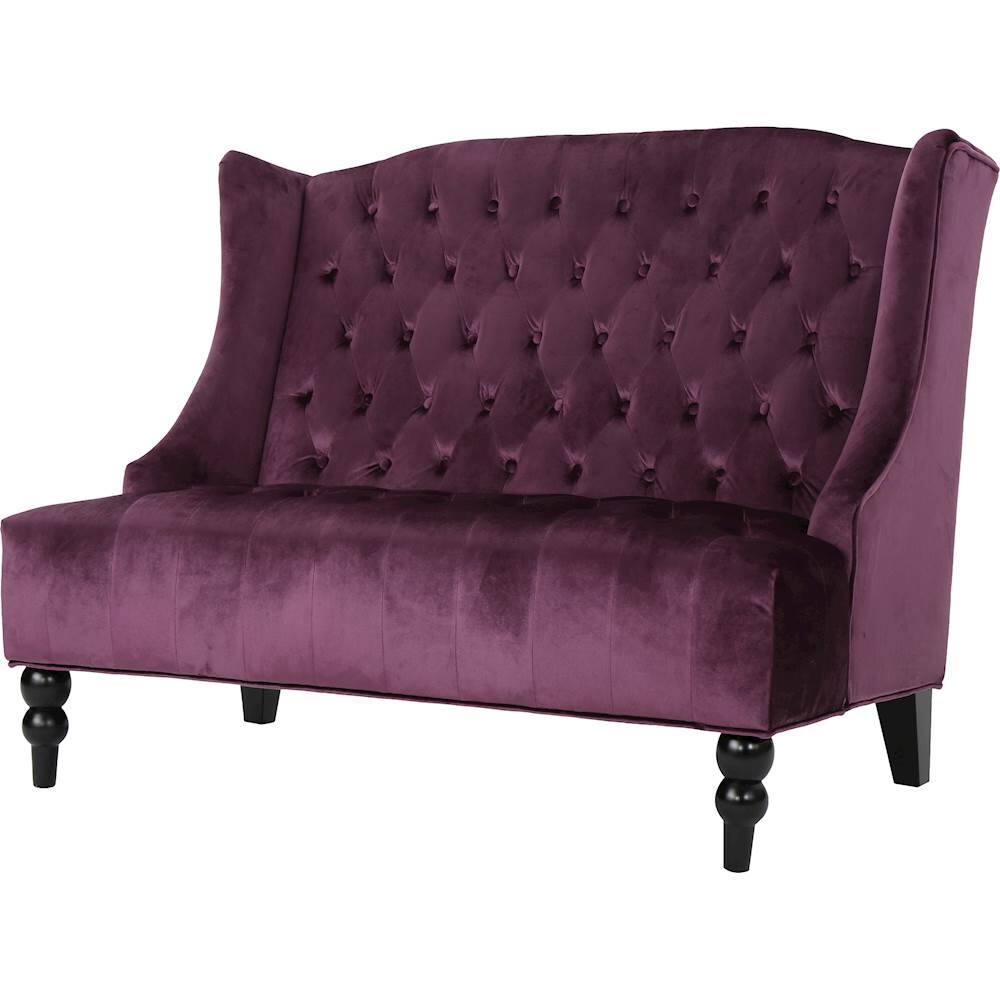 Left View: Noble House - Holbrook Tufted Loveseat - Raisin