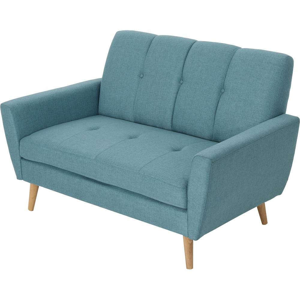 Left View: Noble House - Bayfield Loveseat - Blue