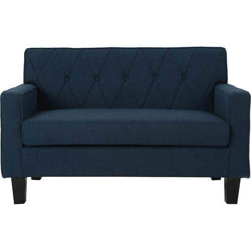 Noble House - Atmore Button Stitch Loveseat - Navy