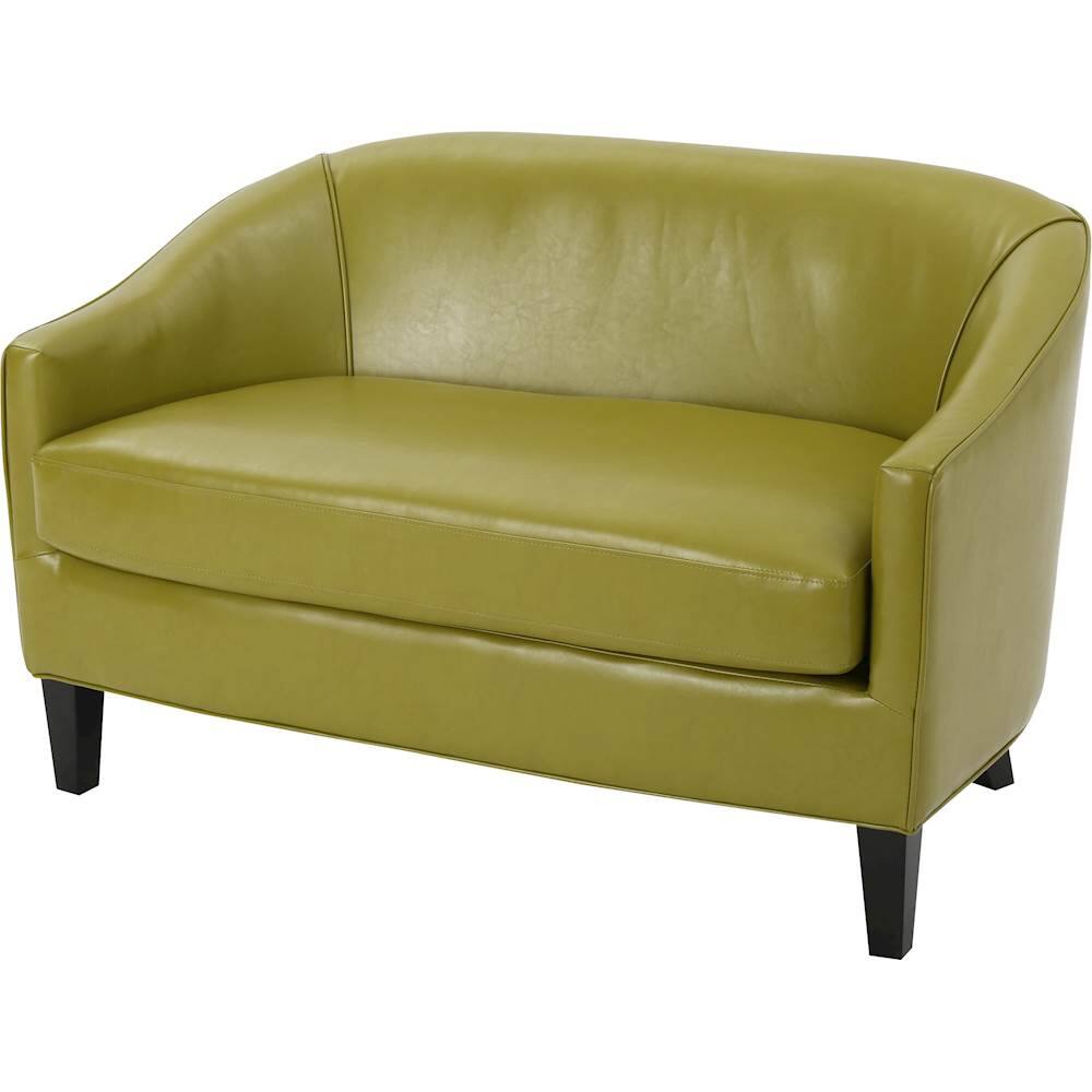 Left View: Noble House - Lauderdale Loveseat - Green