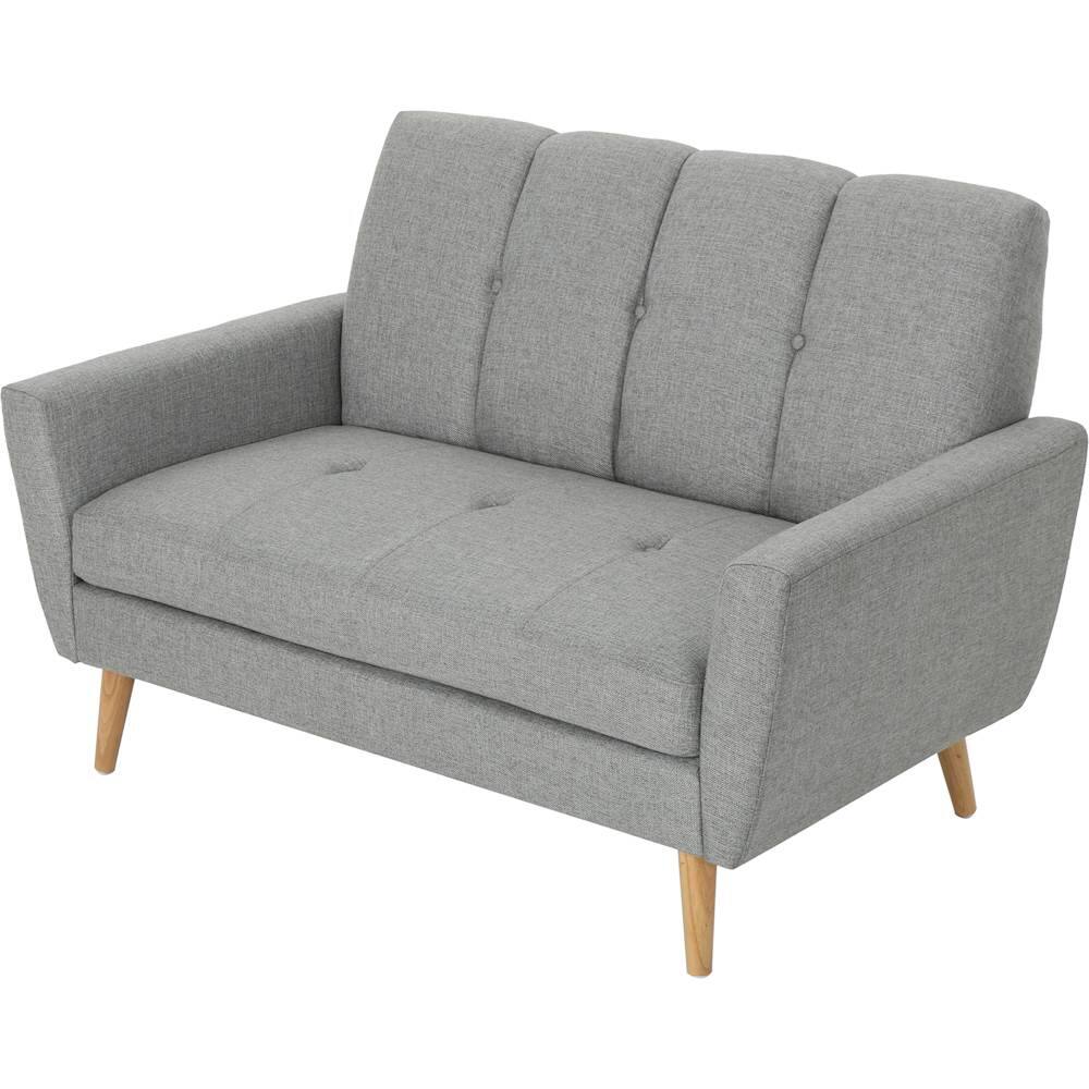 Left View: Noble House - Bayfield Loveseat - Gray