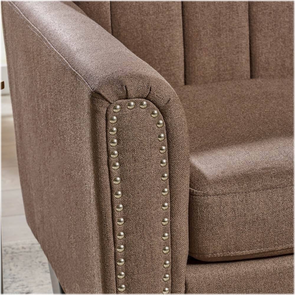 Best Buy Noble House Sheffield Loveseat Dark Brown 303937