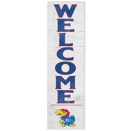 Jardine - Kansas Jayhawks 10'' x 35'' Indoor/Outdoor Welcome Sign - White