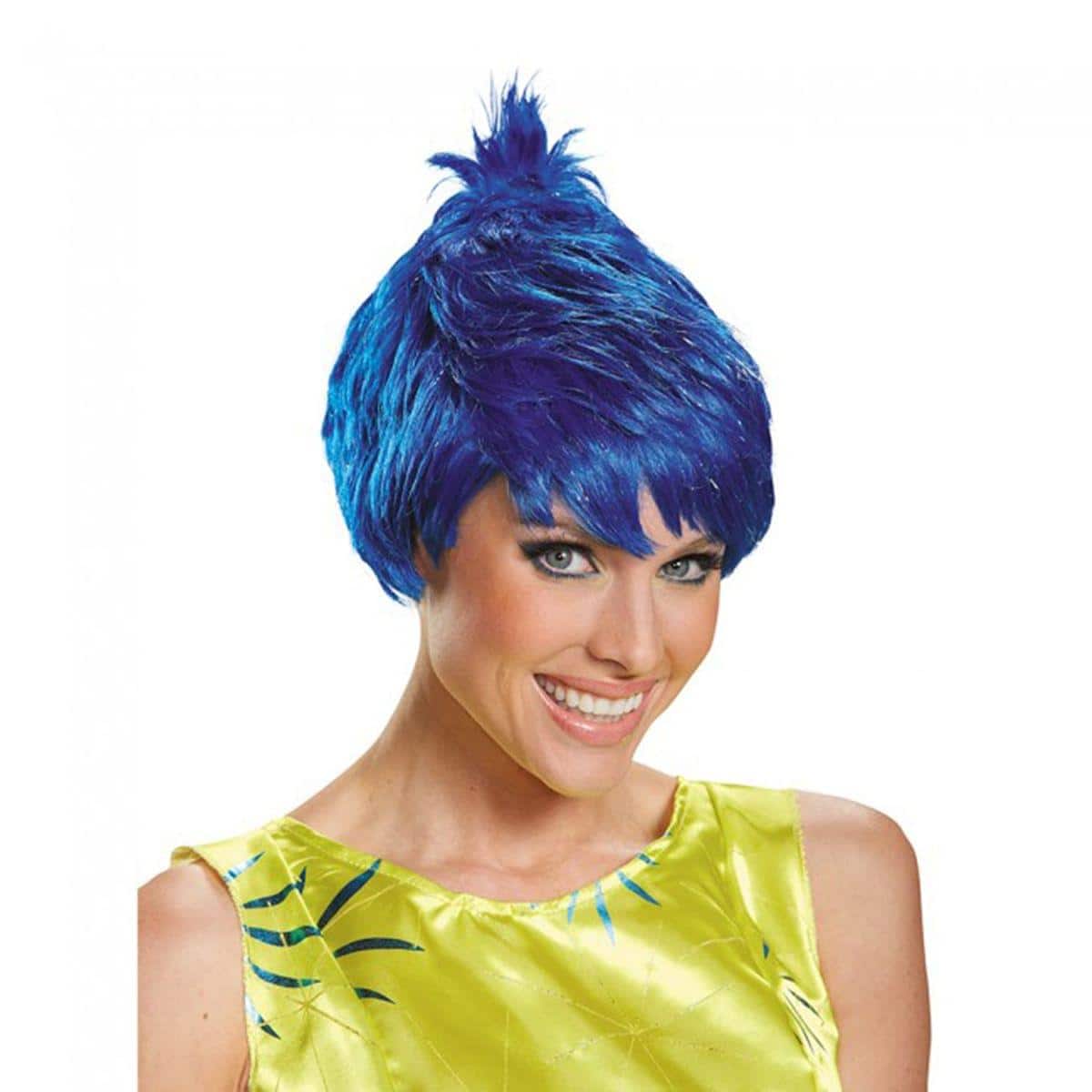 Disguise - Disney Pixar's Inside Out Joy Adult Costume Wig One Size - Blue