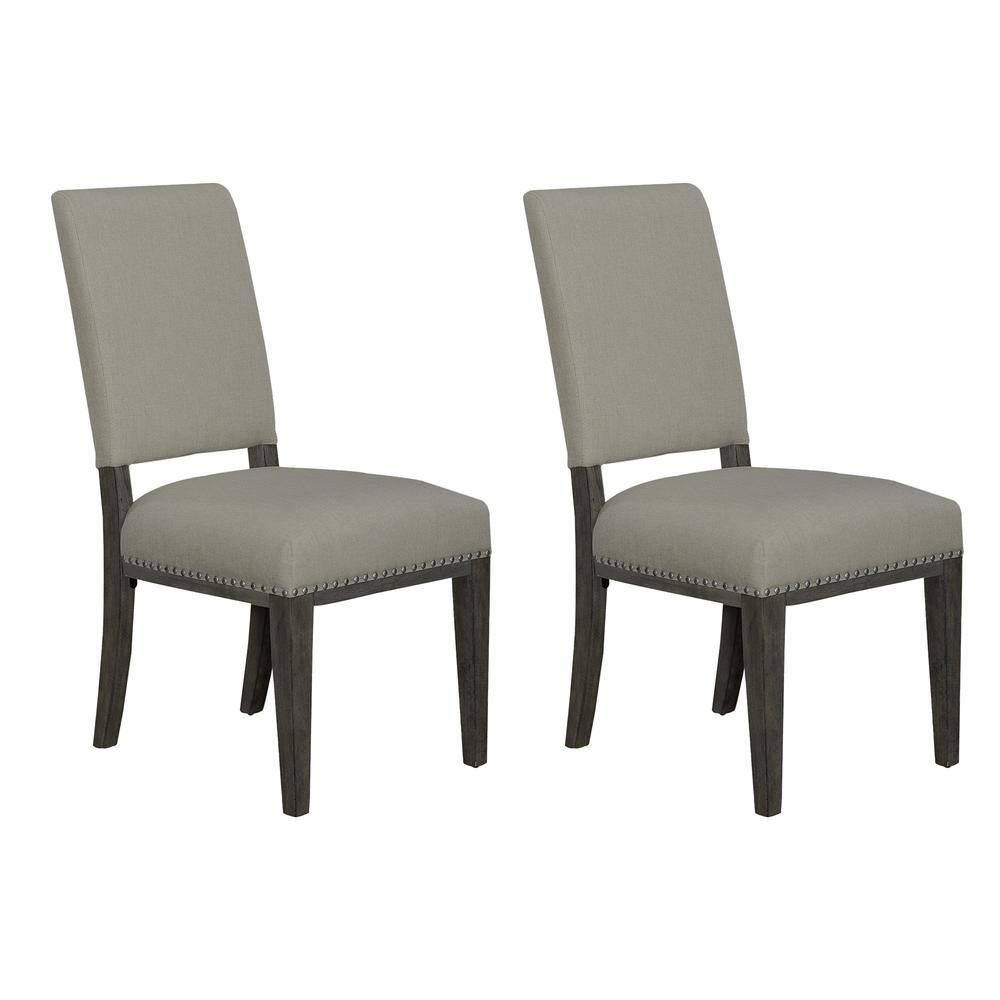 Alt View 2. Liberty Furniture Industries - Uph Side Chair (RTA) - Set of 2 Traditional Brown in Havana Brown Finish - Brown.