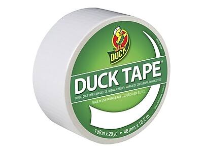 DUCK TAPE  
BRAND DUCT TAPE / MARQUE DE RUBAN ADHÉSIF / MARCA DE CINTA PARA CONDUCTOS  
MADE IN USA / FABRIQUÉ AUX É.-U. / HECHO EN EE.UU.  
1.88 in x 20 yd / 48 mm x 18.2 m