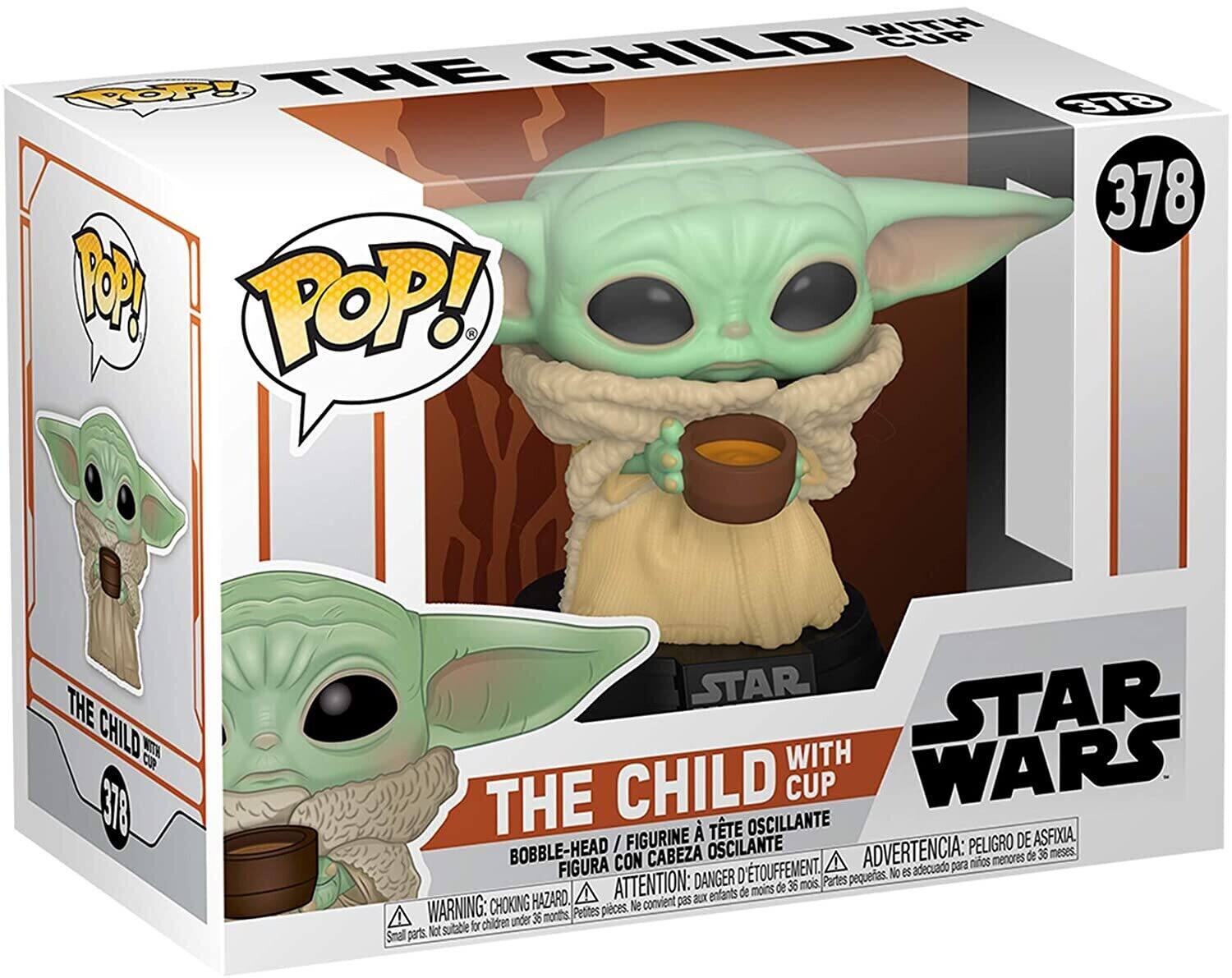 THE CHILD WT WITH CUP 378 POP! THE CHILD OSCILANTE CUP FIGURINE / BOBBLE-HEAD STAR WARS THE CHILD

ATTENTION: DANGER D'ÉTUFFEMENT. Parts pequenas. No es acudido para niños menores de 36 meses.

ADVERTENCIA: PELIGRO DE ASFIXIA. Partes pequeñas. No es adecuado para niños menores de 36 meses.

WARNING: CHOKING HAZARD. Petits pièces. Ne convient pas aux enfants de moins de 36 mois.

PELIGRO DE ASFIXIA. Peligro de afixión.