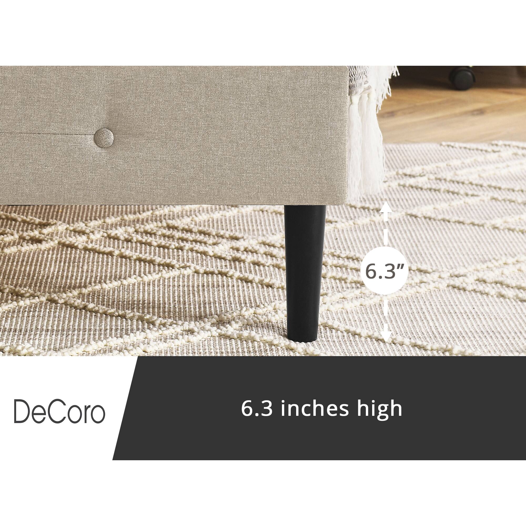 DeCoro  
6.3 inches high