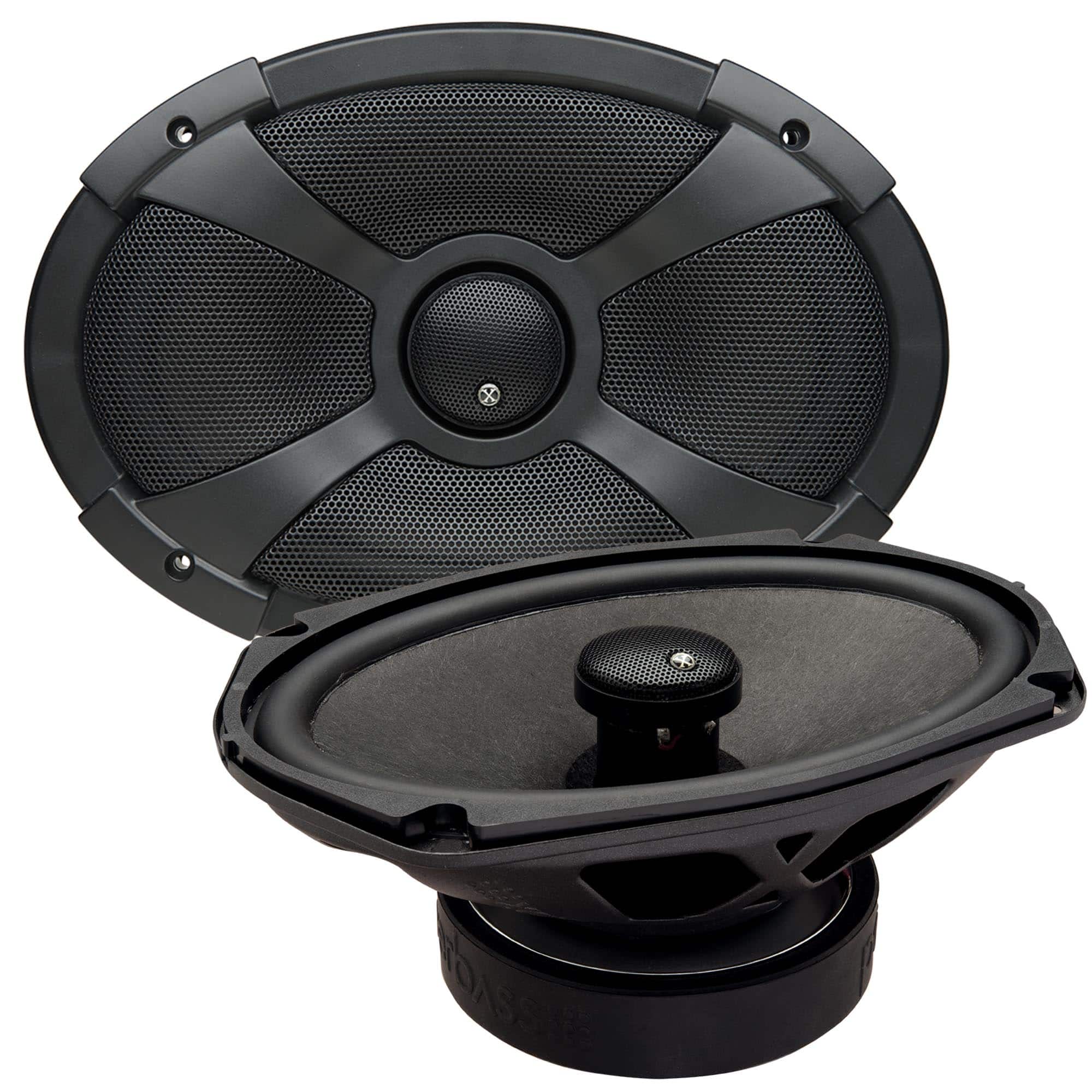 Powerbass - 2XL-693 - 6x9" Coaxial Speakers - Pair - Black/Gray