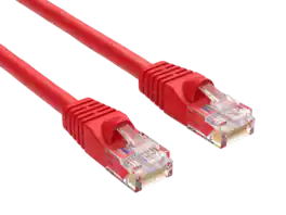 Cable Leader - Cat 5e Crossover Ethernet Cable, 24 AWG Snagless RJ45, Gigabit for PC to PC, Switch to Switch, Router - Red
