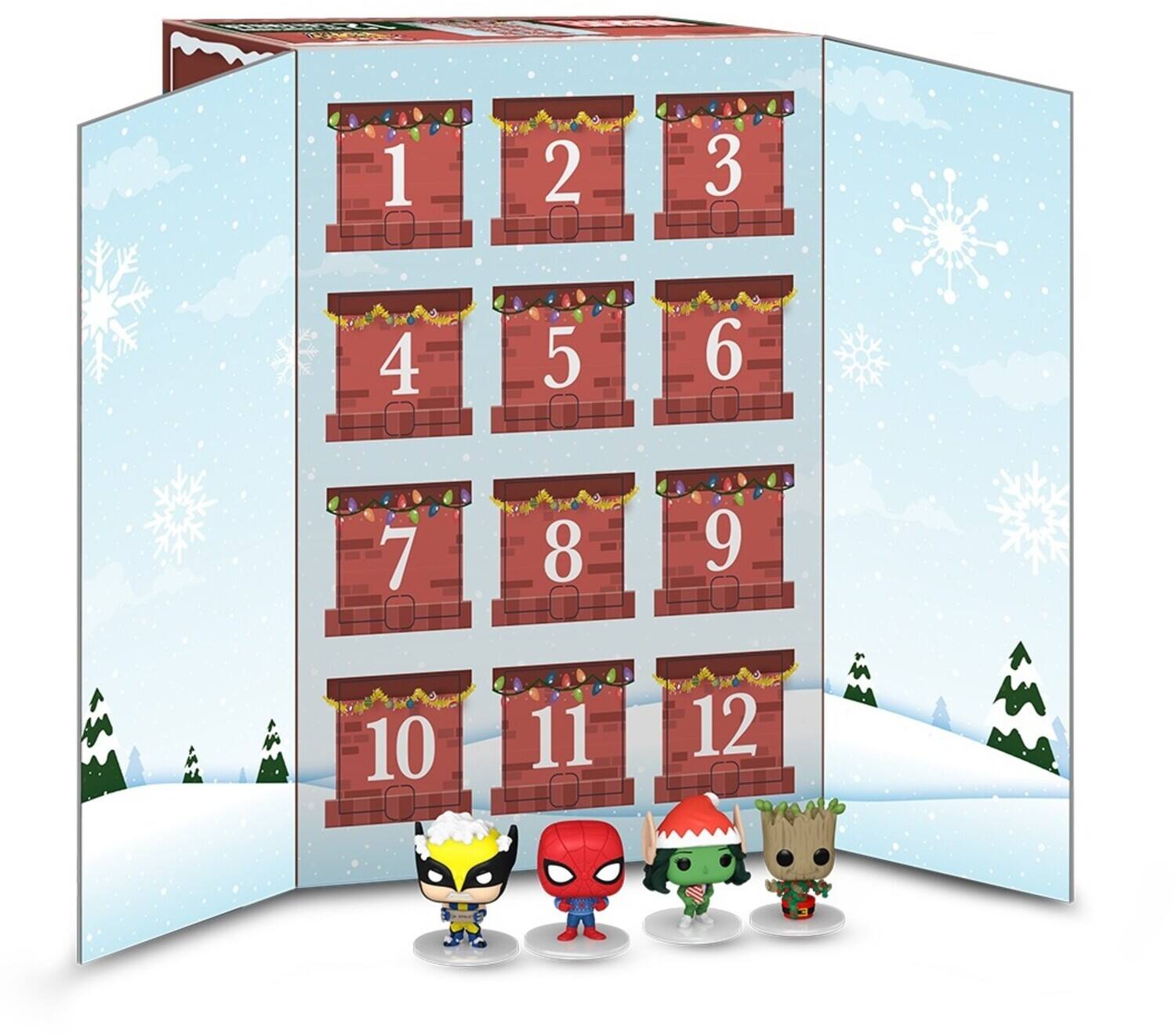 Alt View 1. Funko - FUNKO Advent Calendar: Marvel 12-Day Countdown Calendar 2024   - Collectibles - Multicolor.