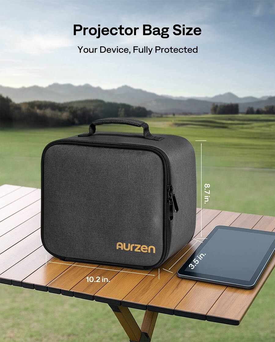 Projector Bag Projector Carrying Case, Portable Travel Bag with Accessory Pockets ...