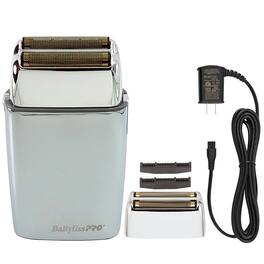 Babyliss - PRO FOILFX02 Cordless Double Foil Shaver with Replacement Foil and Cord - Silver