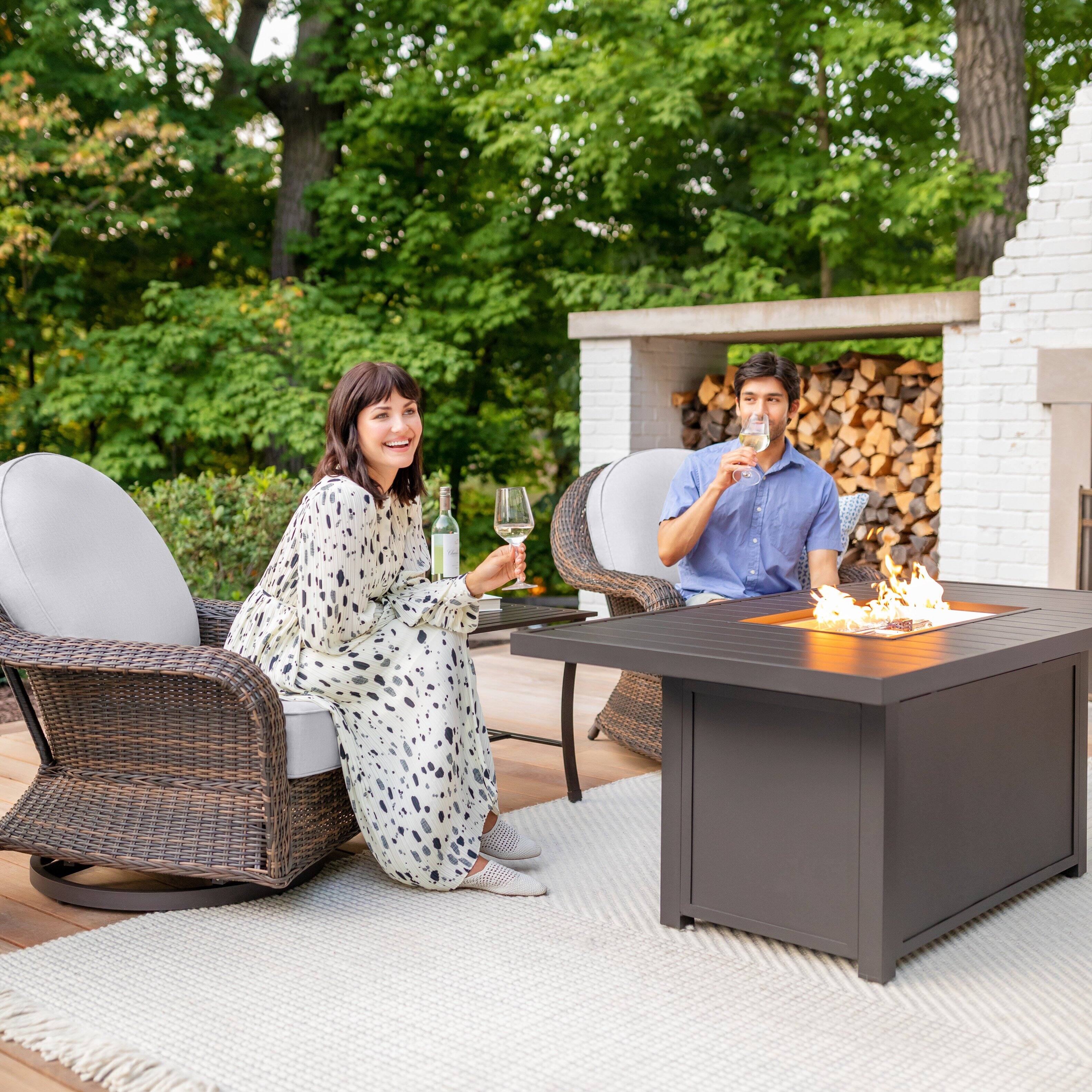 Alt View 3. Yardbird® - Waverly Outdoor Sofa - Silver.