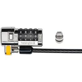 Kensington - ClickSafe Combination Laptop Lock for Wedge-Shaped Security Slot - 6 ft Cable - Resettable - 4-digit