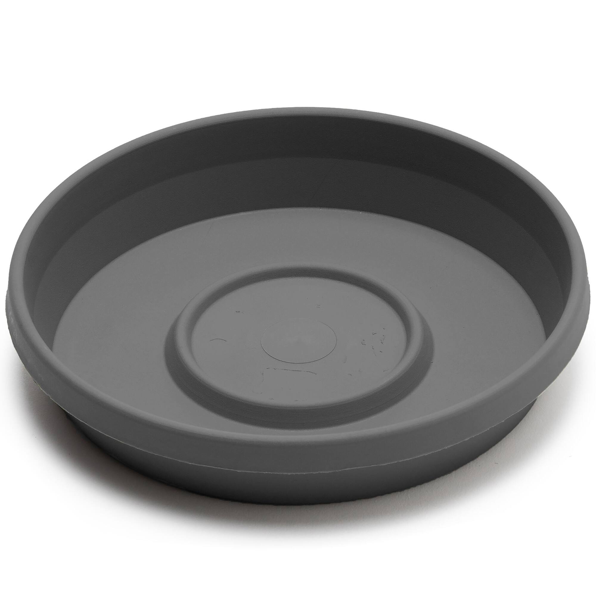 Alt View 6. Bloem - Charcoal 20" - Terra Saucer Tray.