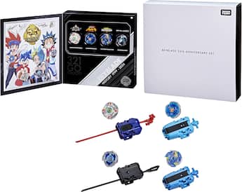 Hasbro Beyblade X 25th Anniversary 4 Piece Set Collectibles Hasbro Beyblade X 25th Anniversary 4 Piece Set Collectibles