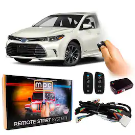 MPC - Remote Start Kit for Toyota Avalon Hybrid 2013-2018, 2-Way 4-Button Remotes, Plug-and-Play - Black