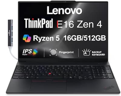 Lenovo Upgraded ThinkPad E16 Laptop 16.0 WUXGA (AMD Ryzen 5 230 Lenovo Upgraded ThinkPad E16 Laptop 16.0 WUXGA (AMD Ryzen 5 230