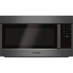 Bosch - 800 Series 1.8 Cu. Ft. Convection Over-the-Range Microwave - Black stainless steel - Front_Standard