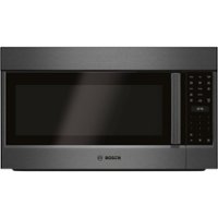 Bosch - 800 Series 1.8 Cu. Ft. Convection Over-the-Range Microwave - Black stainless steel - Front_Zoom