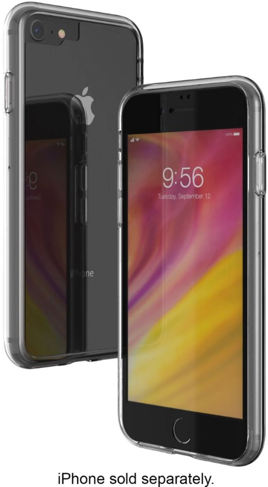 invisibleshield glass+ 360 modular case for apple iphone 8 plus - black