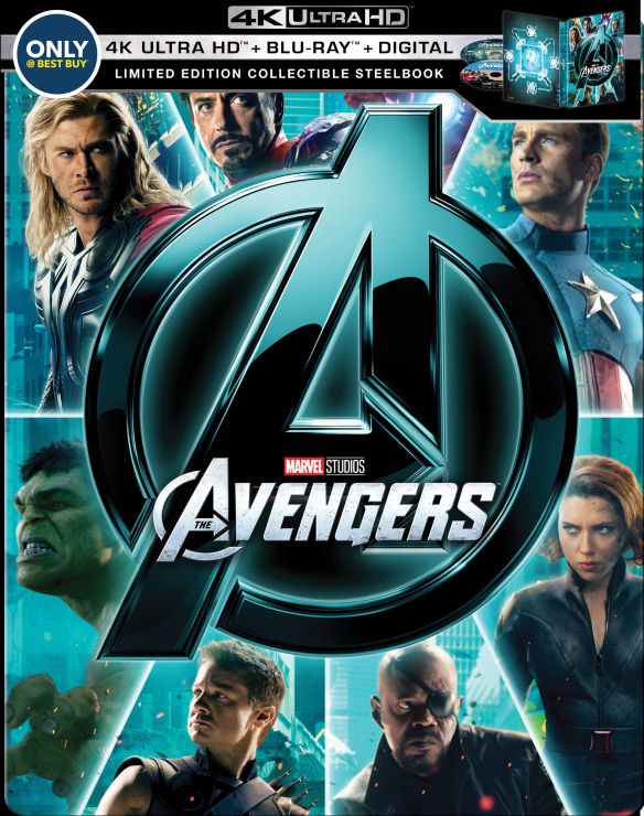  Marvel's The Avengers [SteelBook] [Digital Copy] [4K Ultra HD Blu-ray/Blu-ray] [Only @ Best Buy] [2012]