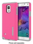 Front Zoom. Incipio - DualPro Case for Samsung Galaxy Note 4 Cell Phones - Pink/Smoke.