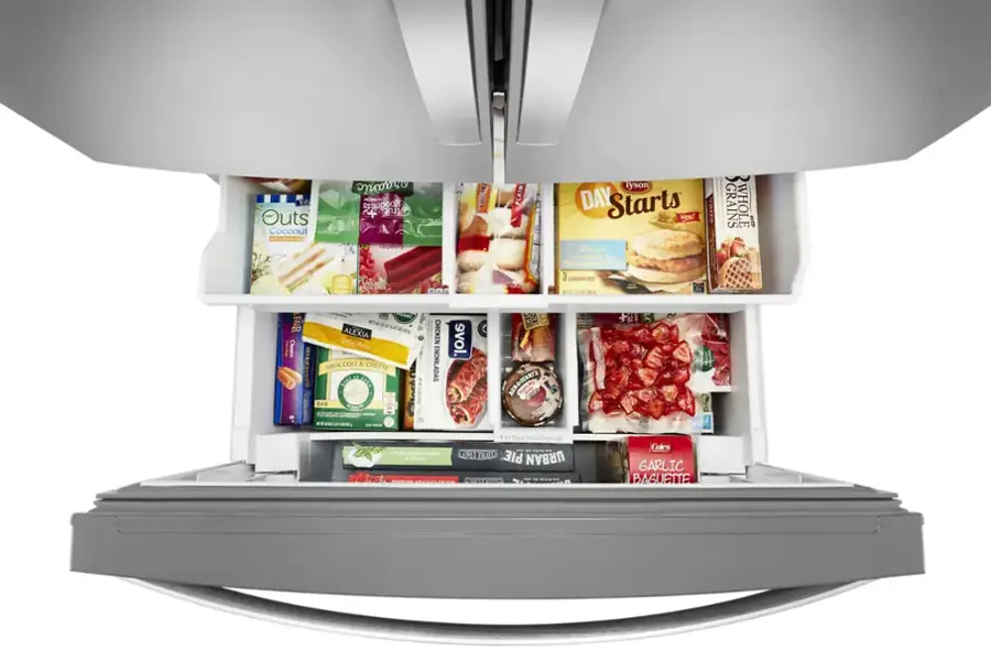 Alt View 1. Whirlpool - 26.8 Cu. Ft. French Door Refrigerator - Stainless Steel.