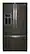 Front. Whirlpool - 26.8 Cu. Ft. French Door Refrigerator - Black Stainless Steel.