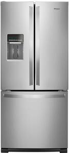 Whirlpool - 19.7 Cu. Ft. French Door Refrigerator - Fingerprint Resistant Stainless Steel - Front_Standard