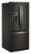 Angle. Whirlpool - 19.7 Cu. Ft. French Door Refrigerator - Black Stainless Steel.