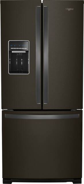Whirlpool 19 7 Cu Ft French Door Refrigerator Black Stainless Steel Wrf560sehv Best Buy