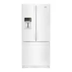 Front. Whirlpool - 19.7 Cu. Ft. French Door Refrigerator - White.
